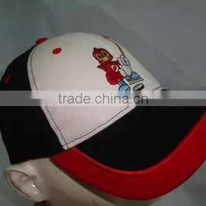 Brushed Fabric Baseball Hat and Cap With Big Embroidery LOGO on Brim thumbnail-2