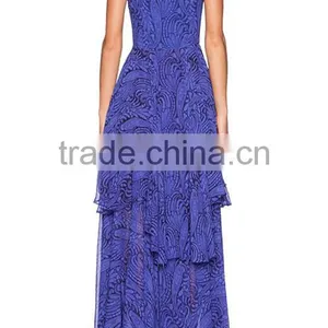 OEM Wholesale Women's Lace up Front Asymmetrical Hem GODDESS DRESS HSD5011 thumbnail-4