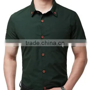Cheap Items to Sell Slim Fit Thin Shirt 2015 New Products Button Down Shirt Manufacturer thumbnail-4