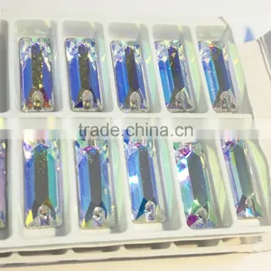 High Quality Flat Back Glass Stones Crystal Sew on Beads for Jewelry Making thumbnail-2