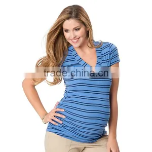 OEM Plus Size Fashion Women Maternity t Shirt Maternity Clothes Cheap thumbnail-6