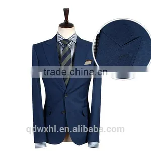 Super 120's 100%wool One Buttons Notch Lapel Grey Coat Pant Men Suit thumbnail-1