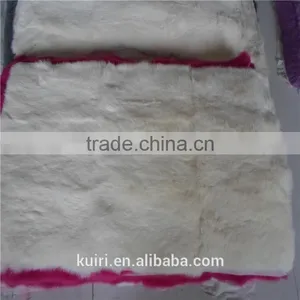 Rabbit Fur Plate, Dyed Chinchilla Color/Rabbit Fur Blank for Shoes,toy,collar and Trim thumbnail-2
