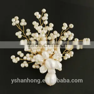 Natural Freshwater Pearl Brooch Brooches Hand-woven Fashion thumbnail-3