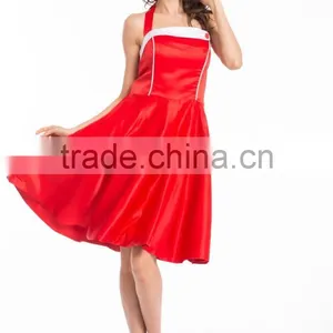 Retro Style Knee Length Vintage 50s Dress New Lady Vintage Swing Dress Rockabilly New Lady Vintage Swing Dress Rockabilly thumbnail-1
