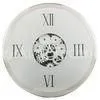 Glass Antique Wooden Clocks , White Metal Wall Clock thumbnail-1