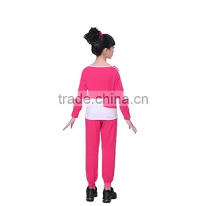 New Spring Girls Boutique Clothing Sets O Neck Long Sleeve Trendy Tracksuits Children Gymnastics/Sport Suits thumbnail-2