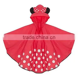 Boys Girl Baby Children Kids Raincoat Rain Coat Suit Cape Rainwear Poncho Hooded thumbnail-2