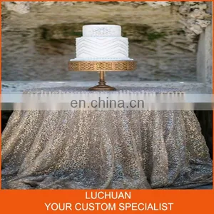 Latest Product Purple Shiny Sequin Cheap Wedding Table Overlay thumbnail-4