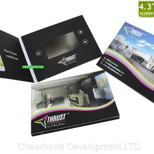 Decorations Invitaion Card Portable Custom Video Player Greeting Business, Lcd Audio Video Greeting Brochure Card thumbnail-2