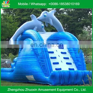 Dolphin Splash Inflatable Water Slide for Big Kids and Adults thumbnail-1