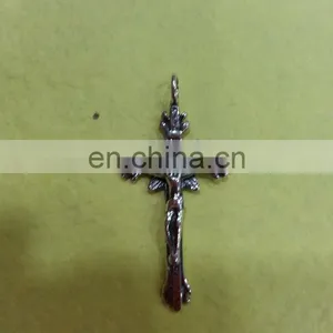 Jesus Gothic Cross Crucifix Pendant Charm thumbnail-1