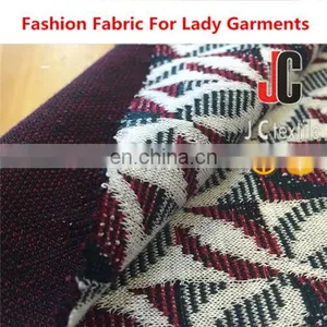 Fabric Importers Recycled Polyester Rayon Spandex T/R Yarn Dyed Jacquard Stretch Knit Fabric thumbnail-6