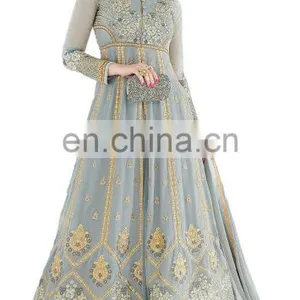 Wedding Engagement Wear Anarkali Suits Dress Material 2017 (Semi-Stitched) thumbnail-2