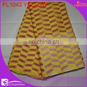 Fashion Embroidery Lace/african Lace Fabric/african Tulle Lace/african French Lace /charinter Lace FL1042 White Color thumbnail-6