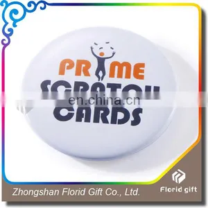 OEM Tin Bottle Opener Fridge Magnet , Round Shaped 58mm Size Magnetic Bottle Opener thumbnail-2
