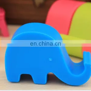 Colorful Cute Mini Elephant Soft Silicone Cell Phone Holder for Phone Stand thumbnail-1