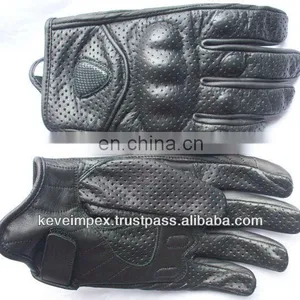 Genuine Leather Gloves Short Racing Gloves Sports Gloves MX Gloves Bike Gloves Custom Gloves Motorbike Gloves 2017 thumbnail-1