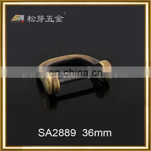2016 New Design SA2889 Antique Brass Plated d Ring Metal thumbnail-2