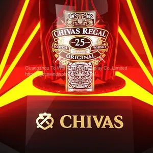 Chivas Wine Bottle Stand Display,liquor Glorified Luminous LED Display thumbnail-5