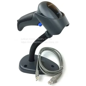 Datalogic QD2430 QuickScan Handheld Omnidirectional Barcode Scanner/imager(1-D, 2-D and PDF417) With USB Cable and Stand, Black thumbnail-1