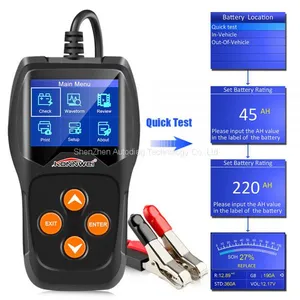 KW600 Auto Battery Tester Analyzer 100 to 2000CCA Car Tester 12V Digital Color Screen thumbnail-4