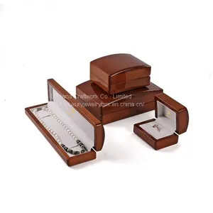 High Glossy Printed Costom Wooden Jewelry Packaging Jewelry Box thumbnail-1