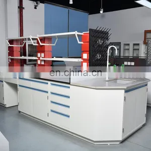 Laboratory Furniture Island Table Workbench Meet SEFA 8M thumbnail-1