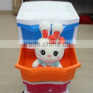 4 Tier Removable Plastic Storage Drawer, Plastic Storage Cabinet thumbnail-1
