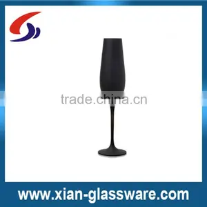 Promotional Wholesale Hand Blow Black Champagne Flute thumbnail-1