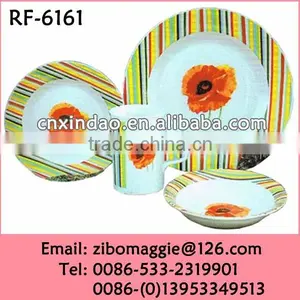 Hot Sale Round Shape Good Quality Promotional Porcelain Children's Dinner Set for Tableware thumbnail-1