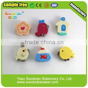 Cute Extruded Rubber Erasers for Office Stationery thumbnail-3