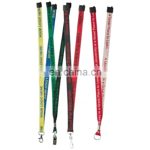 Wholesale Lanyard Printing Double Sided Pink Lanyards With Logo Custom thumbnail-1