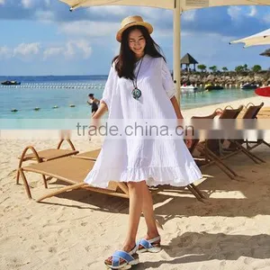 C23191B Wholesale Summer Plain Dress for Ladies Maternity Wear Dress thumbnail-1