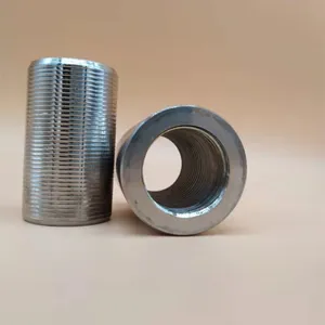 Stainless Steel Cylindrical 304 Tube Nut Round Weld Threaded Screw Sleeve thumbnail-2