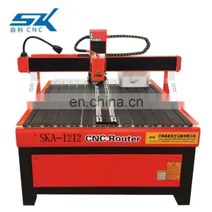 SENKE 4 Axis Advertising Wood MDF Door PVC CNC Router Cutting Engraving Drilling Machine thumbnail-4