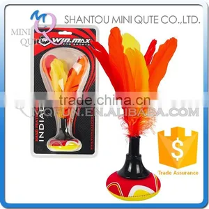 MINI QUTE Outdoor Fun & Sports Kids Hand Featherball INDIACA Beach Kick Shuttlecock Game Toy NO.WMB04919 thumbnail-1