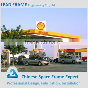 Latest Stylish Steel Structure Space Frame Petrol Station thumbnail-4