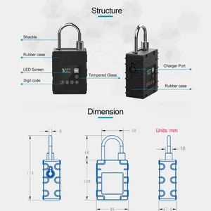 G300P GPS Tracker Electronic Smart Lock thumbnail-2