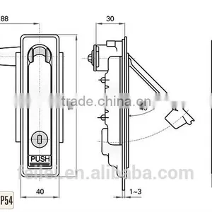 Flei Brand ROHS Zinc Plated Metal Lock for Industrial Cabinet Use thumbnail-6