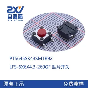 Original C&K Genuine PTS645SK43SMTR92 LFS 6X6X4.3H 260GF SMT Switch thumbnail-1