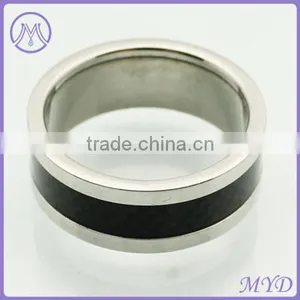 Fashion JewelrY High Quality Two Tones Stainless Steel Finger Ring thumbnail-5
