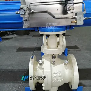 Emergency Shut Down Pneumatic Actuated Trunnion Mounted Ball Valve thumbnail-1