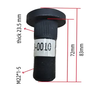 WST213-0010 83mm M22*1.5*72*10.9 JY31JS03G-03051 Bus Wheel Stud Bolt 3103-00641 4.5T Coach Front Wheel Bolts thumbnail-1