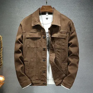 Outdoor Denim Fashion Color Casual Sports Windproof Men's Long Sleeves Loose Jacket thumbnail-5