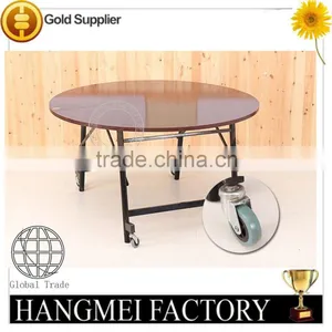 Hotel Banquet Wooden Dining Foldable Table thumbnail-1