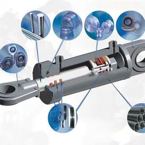 Different Types Small 10 30 50 100 Ton Lift Ram Double Acting Hydraulic Cylinder for Press thumbnail-3