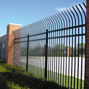2026 New Style Durable WPC Galvanized Steel & Aluminium Wrought Iron Fence Panels for Gardens thumbnail-2