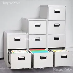 Modern White Office Filing Cabinet for Hobart Creative Studio, 2 Drawer Vertical Storage, Seamless Welding With Gooseneck Handle thumbnail-5