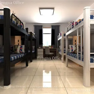 Steel Student Bunk Bed | Safety Guardrail Design & Space Saving Structure | School University Dorms - Wholesale Supplier thumbnail-5